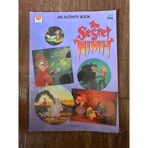 RARE The Secret of NIMH Activity‎ Book 1982 Whitman Vintage Don Bluth Animation